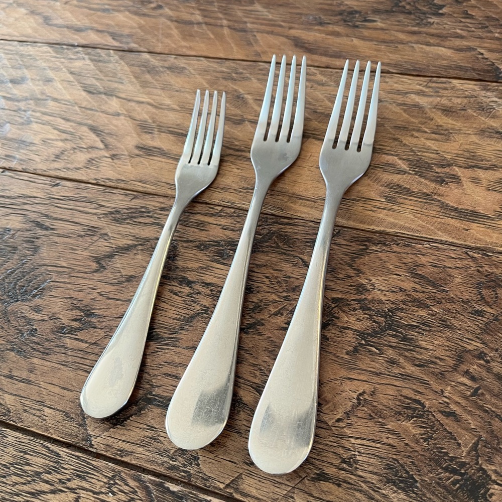 CHRISTOFLE Stainless Flatwear Forks (3)